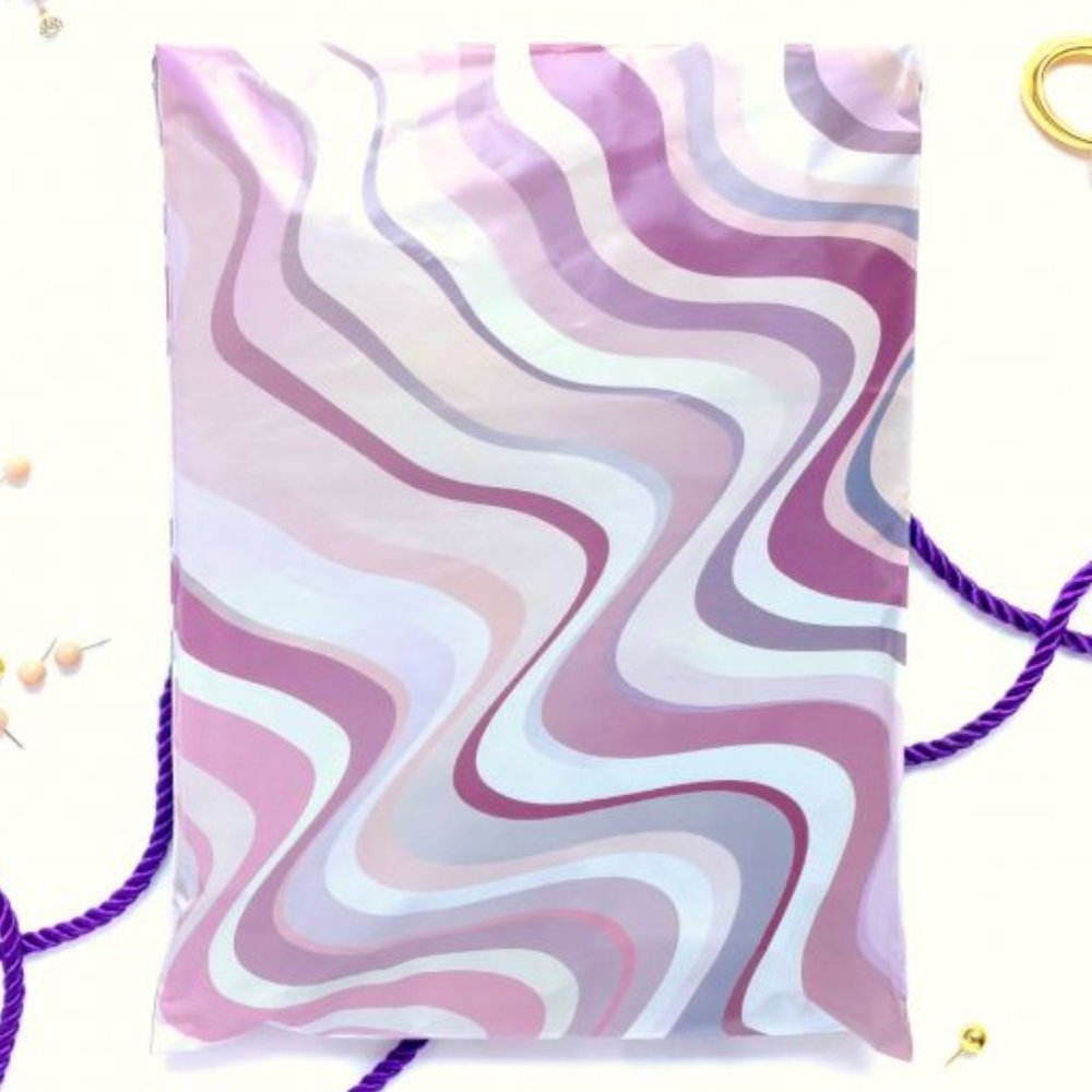 40 abstract designer 6x9 poly mailers